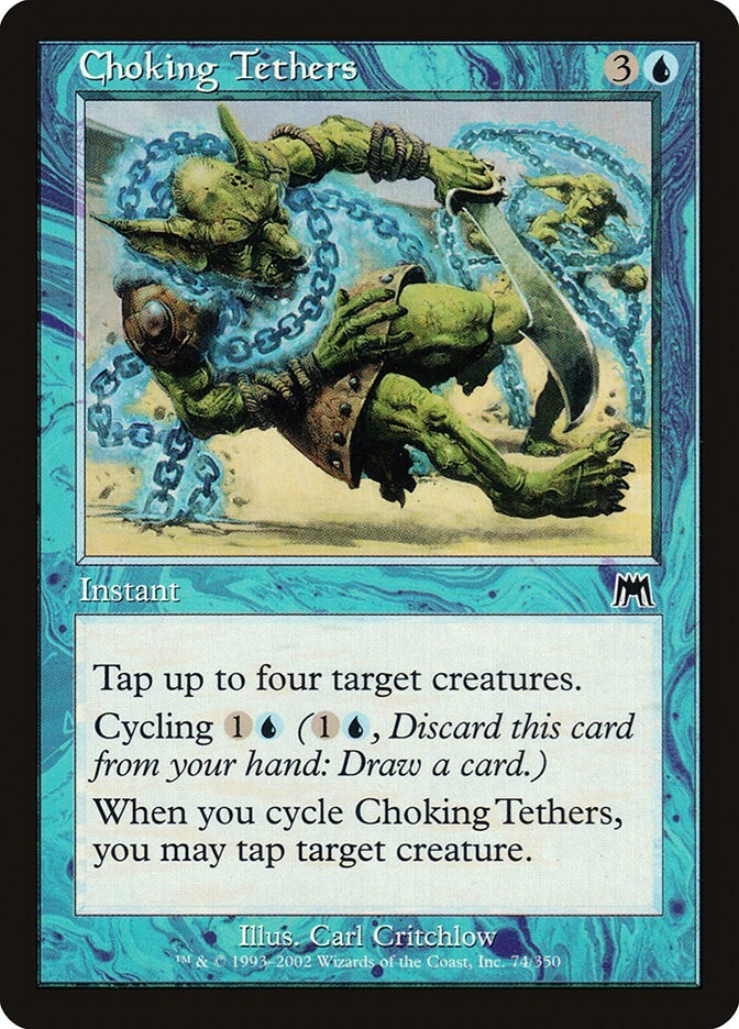 MTG | 4x CHOKING TETHERS x4 | ONS Onslaught | Nearmint | Ships Free!