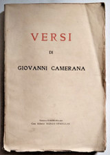 VERSI DI GIOVANNI CAMERANA - Ed. Renzo Streglio 