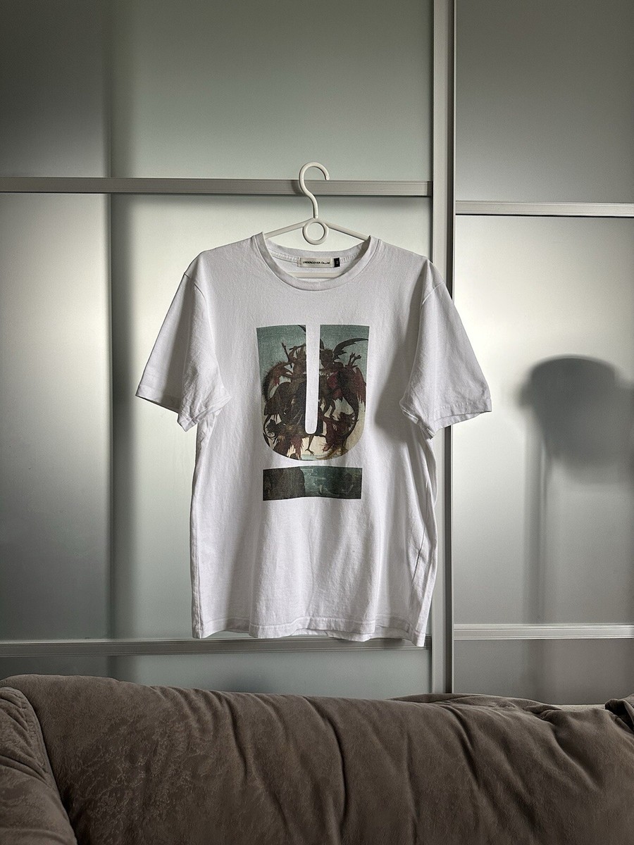 トップス UNDERCOVER Border L/S T Shirt Undercover pixelated-print Cotton T-shirt | Neutrals | FARFETCH