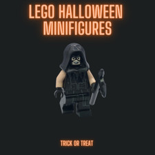 LEGO  Trick or treat Witch Skeleton, Haunted, Halloween Minifigure Ghost, Goblin