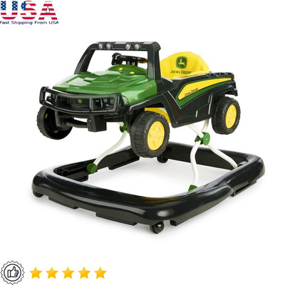 4-in-1 Baby Walker W/ Removable Steering Wheel Infants Anti-Rollover Unisex New