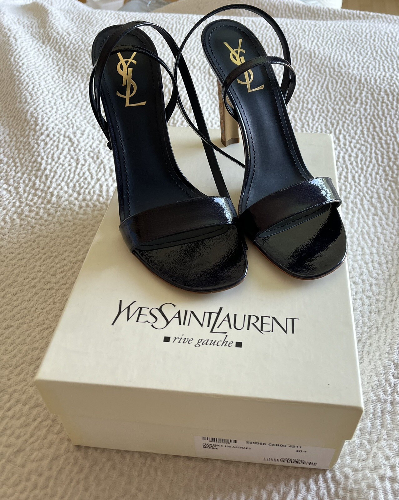 SAINT LAURENT Autentici tacchi YSL taglia 40 5