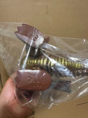 SKULL HEAD BUTT Marmit Dokuro Kaiju Skull Monster Gold Painted