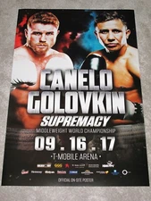 Canelo Alvarez vs. Gennadi Golowkin GGG Fight 1 Poster - 2017 Original in Mint