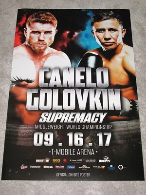 MARKENLOS CANELO ALVAREZ vs. GENNADI GOLOWKIN GGG FIGHT 1 POSTER - 2017 ORIGINAL in MINT