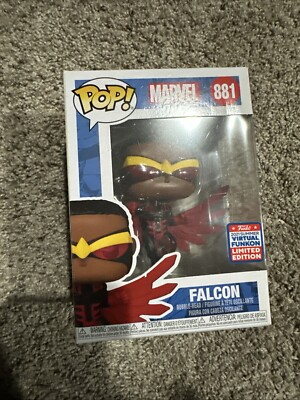 Funko POP! Marvel Falcon #881 2021 Summer Virtual Funkon Con Sticker  SHIPS NOW 