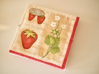 Ti-Flair Papierservietten,20 Servietten Motivserviette Erdbeeren 33X33 Cm,3Lagig