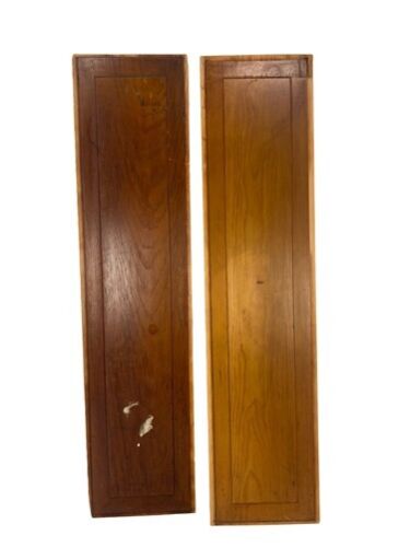 4 Wooden Door Panels, Cupboard Furniture Architectural Salvage, Arts Crafts A75, - Picture 6 of 9