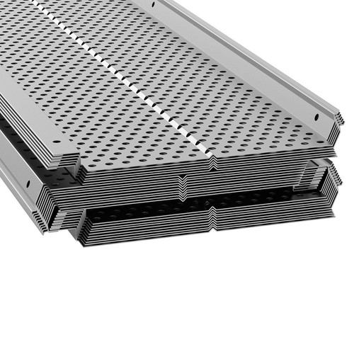 6"W Aluminum Leaf Filter Gutter Guard 26 PCS 104 Ft Total Length 0.02'' Thick - Picture 11 of 11