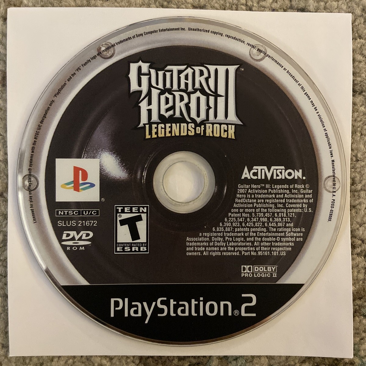 🔥 Guitar Hero 3 III Legends Of Rock Sony (PlayStation 2 PS2