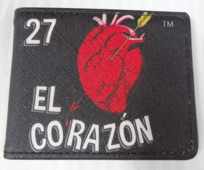 Bi-Fold Wallet - Loteria EL CORAZON Heart Logo Black