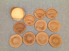 Vintage Leather Coaster Sets