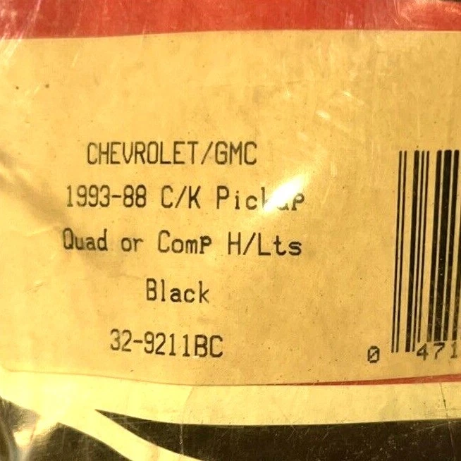 Pantalla de depuración Winter Shield Chevrolet/GMC 1993-88 C/K camioneta cuádruple o comp negra Foto 2 de 4