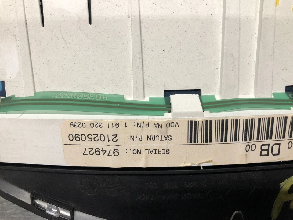 2000 2001 年土星 SL1 SOHC 仪器测速仪簇 — 第 3/3 张图片