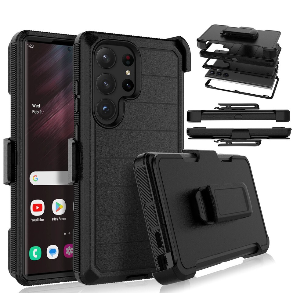 For Samsung Galaxy S24/S24 Ultra Case, fits Otterbox Defender + Screen