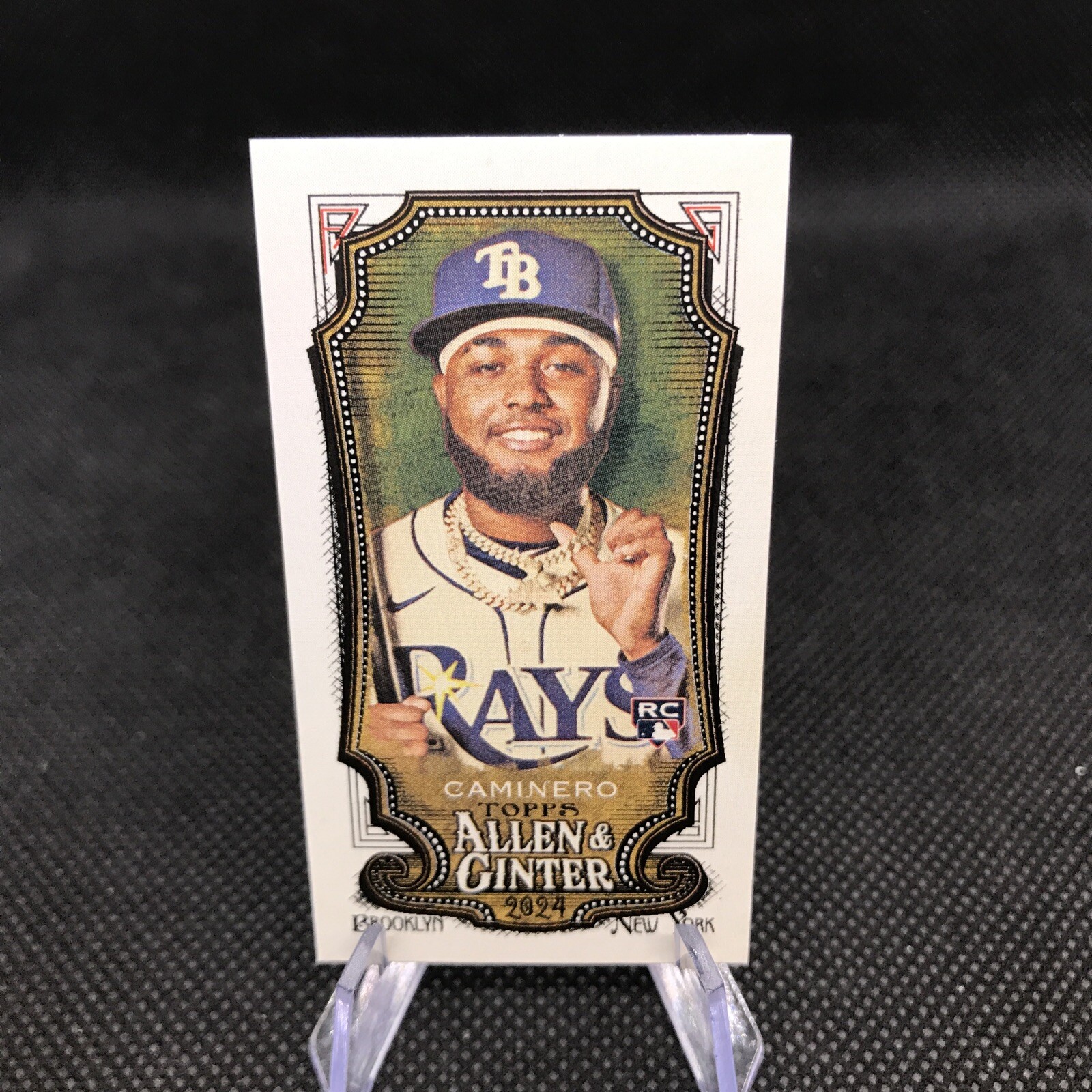 2024 Topps Allen & Ginter-Mini Parallel-Junior Caminero RC #92