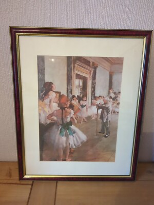 Vintage Druck Ballett Klasse alter Meister atemberaubend gerahmter Kunstdruck 55 cm x 44 cm