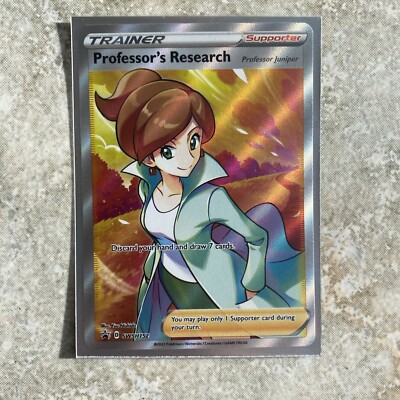 SWSH152 Professors Research Black Star Promo Karte Full Art Holo Rare Pokemon TCG