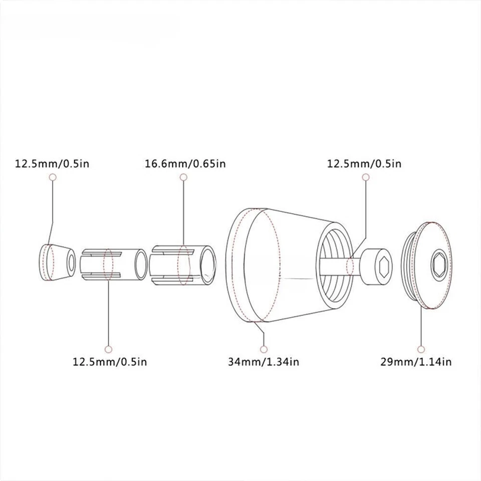 For Suzuki DRZ400SM Blue Handlebar Balanced Plug Slider Bar End Weights Grip Cap - Изображение 3 из 4