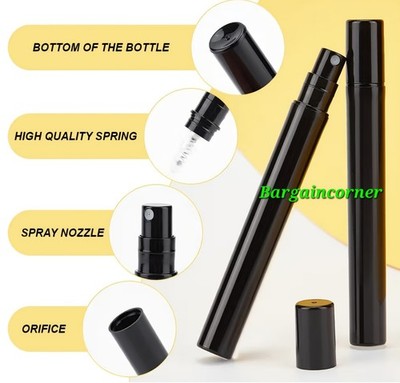 Sprühflasche nachfüllbar (T17) Parfüm Taschenflaschen Zerstäuber feiner Pumpnebel 5ML