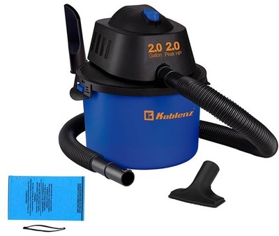 WD-2L Portable Wet Dry Vacuum, 2-Gallon 2 PHP Suction Plus Blower Vacuum Clea...