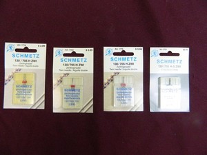 Schmetz  4 TWIN Sewing Machine Needles NEW 2.0 2.5, 3.0, 4.0