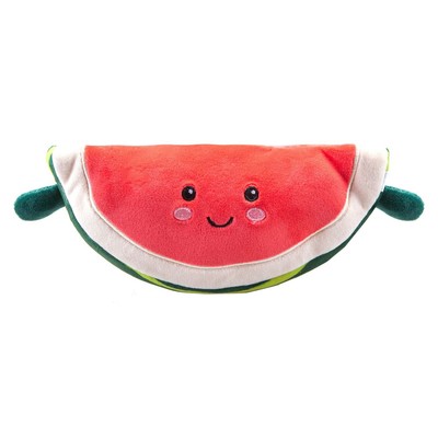 Wassermelone Stofftier Essen Motiv süß Plüsch kuschelig flauschig 27 cm mehrfarbig