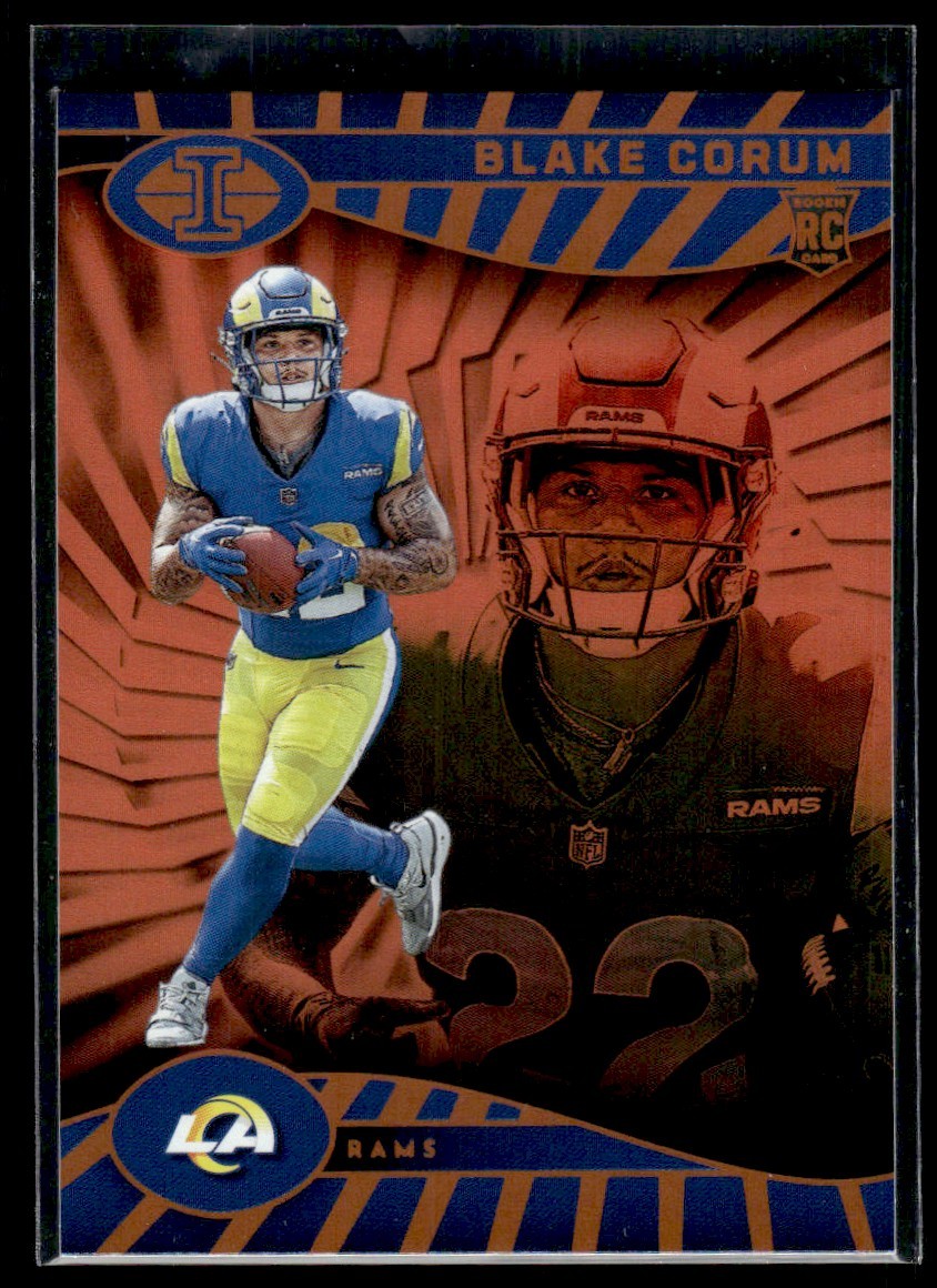 2024 Panini Illusions Orange Trophy Collection Blake Corum Los Angeles Rams #54