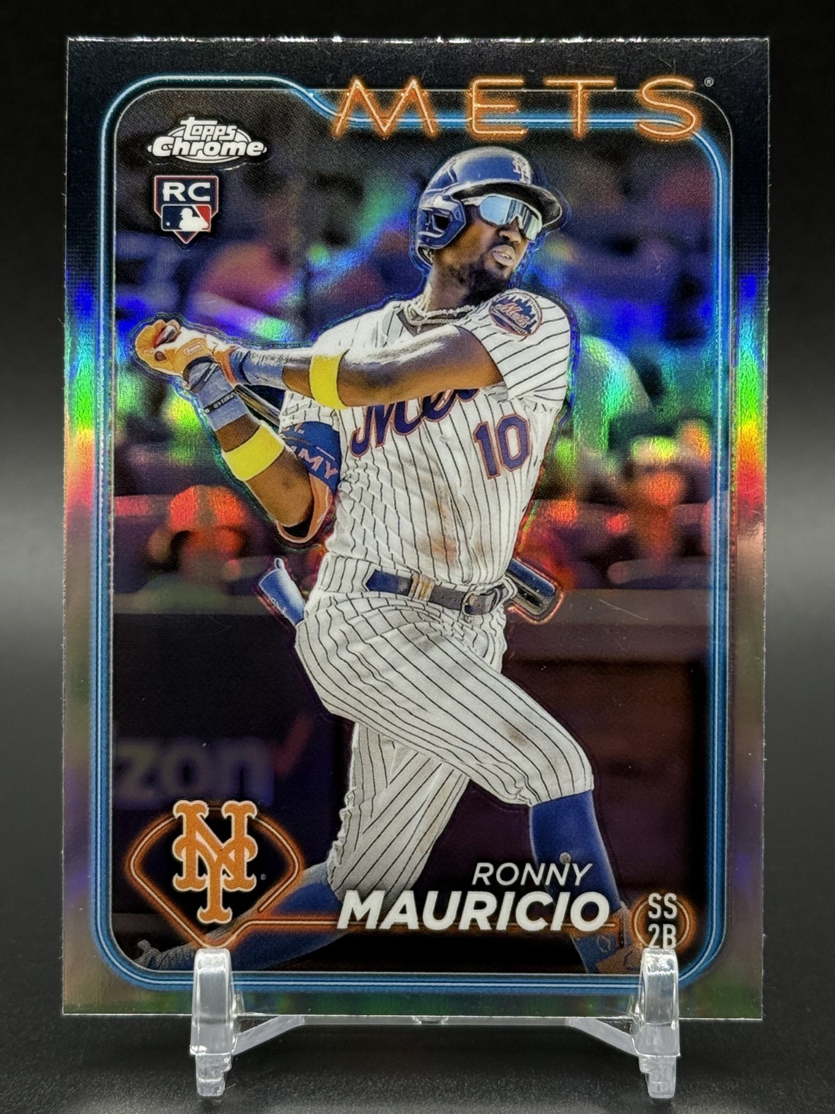 2024 Topps Chrome RONNY MAURICIO Rookie Refractor #28 New York Mets