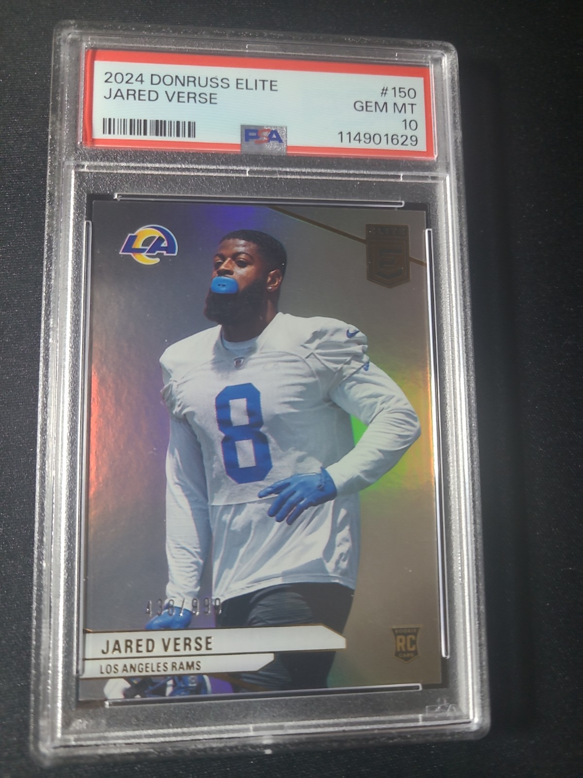 PSA 10 (Pop 1) J Verse RC 438/999 Holo Foil Refractor '24 Panini Donruss Elite 