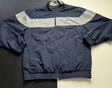 Russell Athletic Men's Size L Blue Zip Up Long Sleeve Windbreaker Vintage