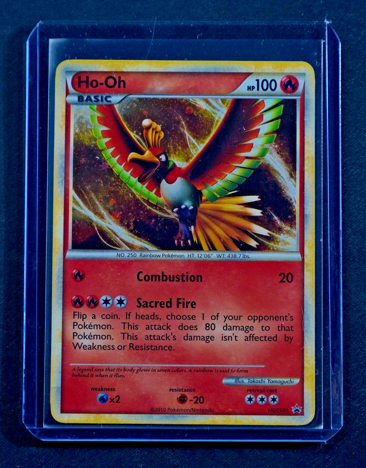 Pokemon Card Ho-Oh HGSS01 Holo Promo Heart Gold Soul Silver Mint