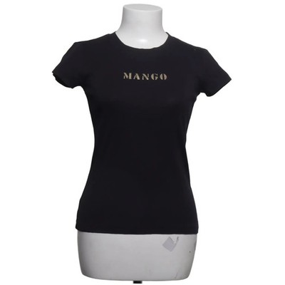 Mango, T-shirt, Größe: M, MNG BASICS, Schwarz, Einfarbig, Damen #5Wj