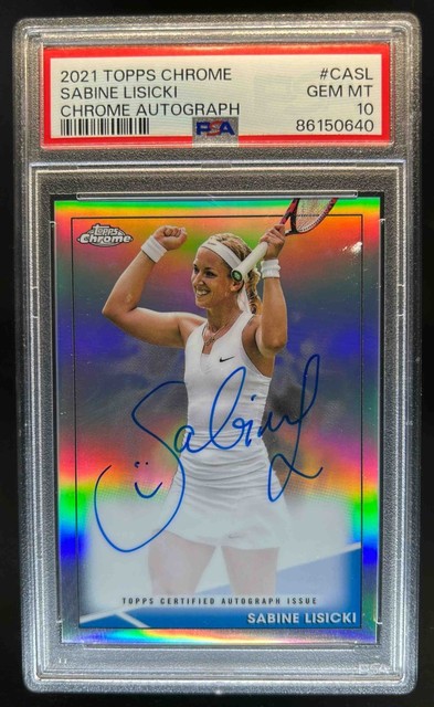 2021 Topps Chrome Sabine Lisicki Auto #12/50 PSA 10