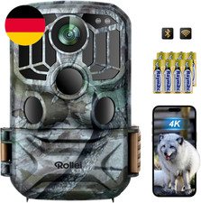 Rollei Wildkamera 4K Wifi, 48MP 4K Wildtierkamera Mit Bewegungsmelder Nachtsicht