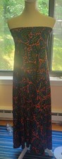 LuLaRoe Maxi Dress Strapless Abstract Knit St...