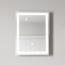 Image of 390 x 500mm Bathroom Mirror LED Lights Wall Mounted Battery Power Touch Sensor