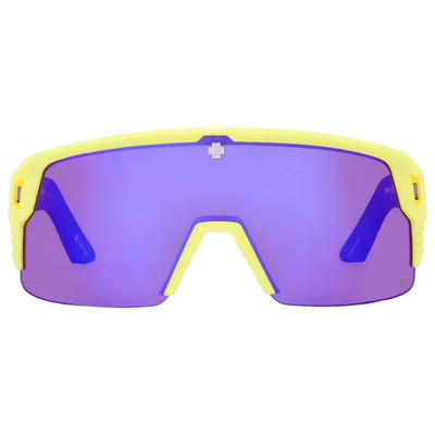 SPY MONOLITH 5050 Sunglasses | Matte Neon Yellow / Bronze Purple Spectra Mirror