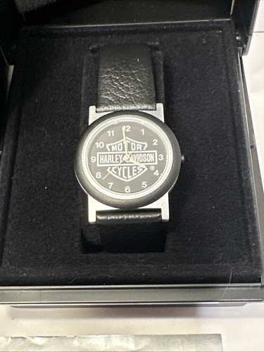Harley-Davidson Bulova Motor Cycles Wristwatch  With Box NEEDS NEW BATTERY