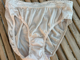 VINTAGE SILKY NYLON HI LEG ADONNA PANTY BRIEF sz 7