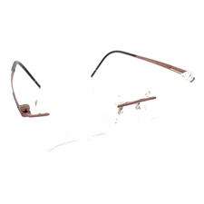 Silhouette 5369 40 6066 Titanium Pink Rimless Eyeglasses Frames 17 135 Austria