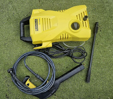 Karcher K2 compact pressure washer jet wash with gun, hose, lance (working)