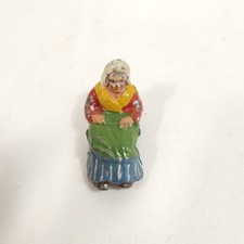 Vtg Women On Bench Lead Figure Made In France