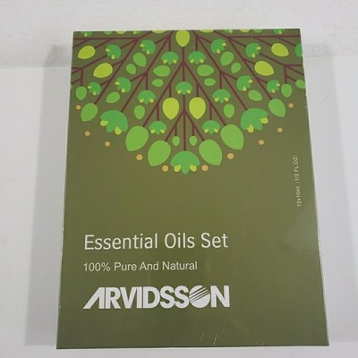 Arvidsson Essential Oils Set 12x10ml 100% Pure Natural Aromatherapy Kit