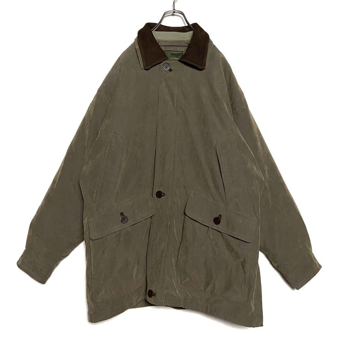 USA Vintage Thick Field Jacket Brown Half Coat With Liner