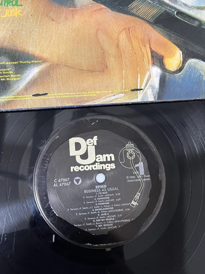 EPMD – Business As Usual LP 1990 US ORIG PMD SLICK RICK PUBLIC ENEMY HIP HOP RAP Foto 3 de 3