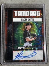 2025 Leaf Optichrome Hagen Smith Tempest  White Sox Orange Laser SP Auto RC /4