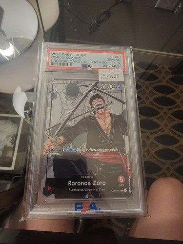 2023 ONE PIECE PREMIUM CARD COLLECTION 25TH EDITION #001 RORONOA ZORO PSA 10🔥