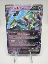 iron crown ex pokemon card value Leaves  Iron Boulder  Iron 3 Lot proof acrylic case and featuring a striking image of the captivating character Iron Crown ex | Temporal