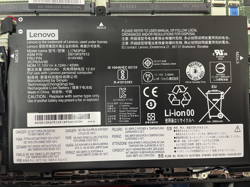Lenovo L480 Thinkpad bateria L16M2PB1